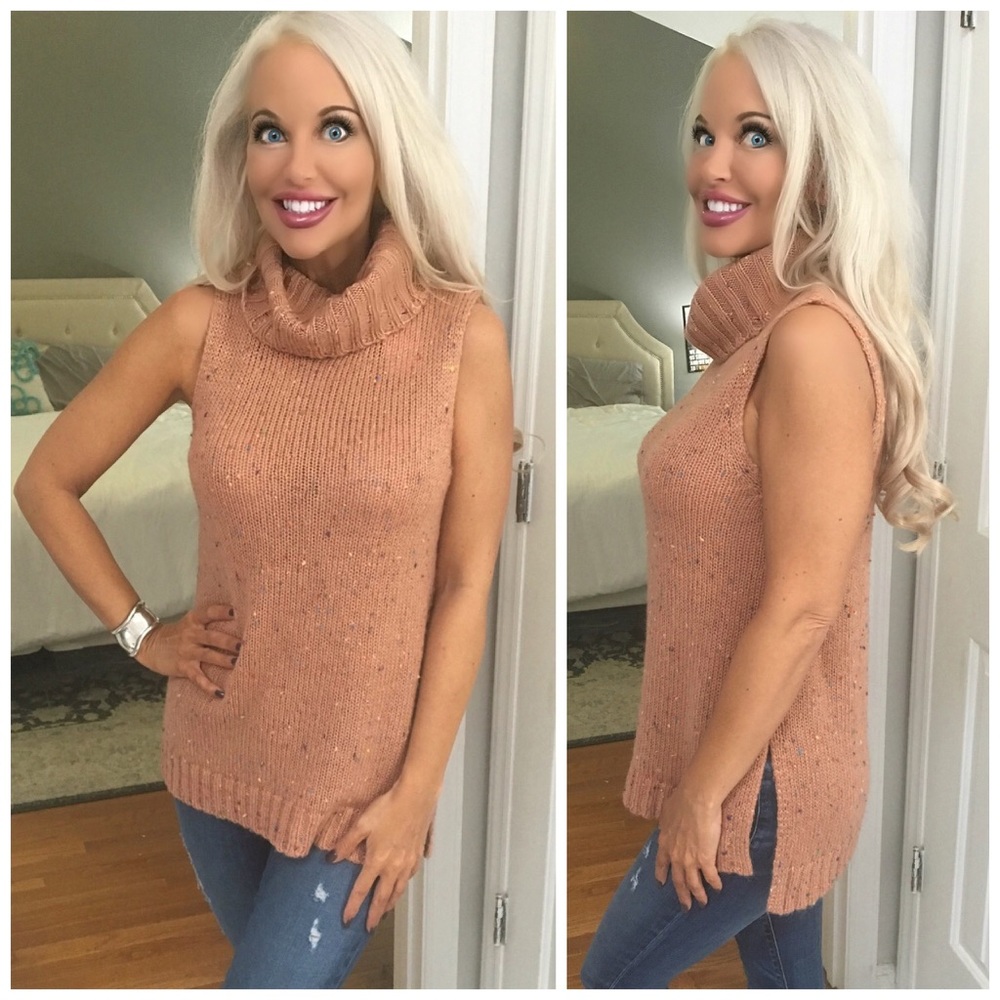 ❤️LAST 1! SMALL Speckled Sleeveless Sweater! - Picture 3 of 3